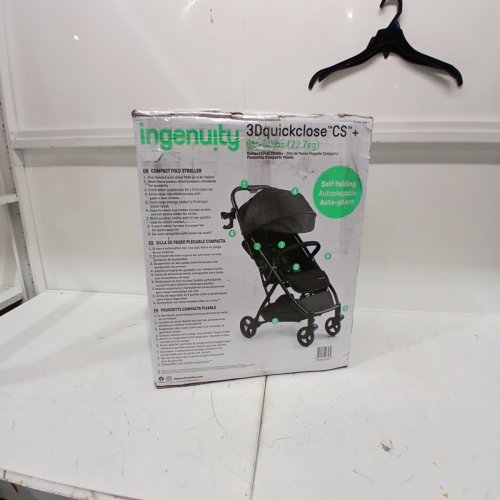 SUMMER BY INGENUITY 3DQUICKCLOSE CS+ COMPACT ONE TOUCH FOLDING STROLLER - 50LBS MAX - BLACK (MODEL: 31900) image 5