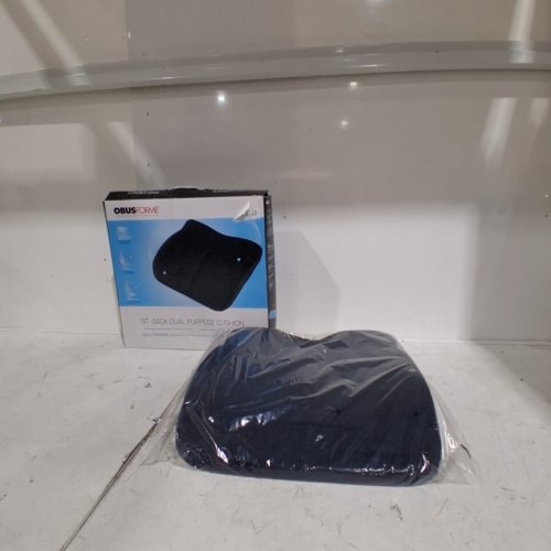 OBUSFORME SIT-BACK DUAL PURPOSE CUSHION - BLACK (MODEL: CU-SBC-BK) image 2