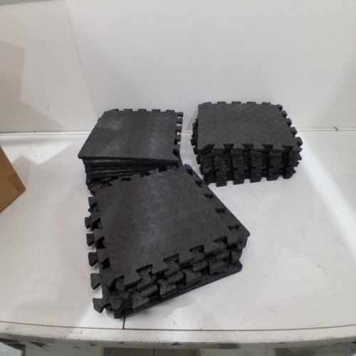 31PK UNBRANDED INTERLOCKING FOAM MATS - 12" - BLACK image 2