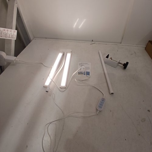 360 DEGREE GOOSENECK CLIP MOUNT DESK LAMP - WHITE image 2