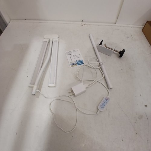 360 DEGREE GOOSENECK CLIP MOUNT DESK LAMP - WHITE image 3