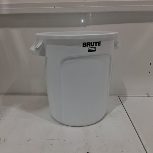 RUBBERMAID BRUTE COMMERCIAL TRASH CAN - 10 GALLON - WHITE (MODEL: FG261000WHT) image 2