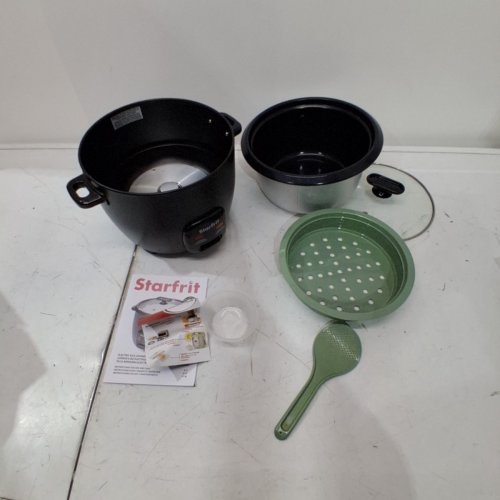 STARFRIT ELECTRIC RICE COOKER - 20 CUP - BLACK (MODEL: 024738) image 3