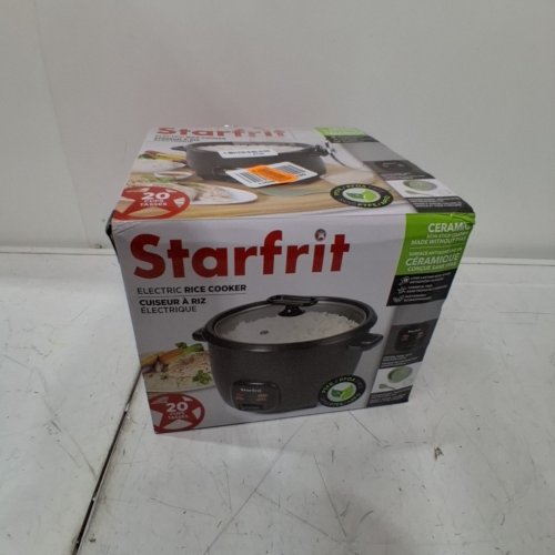 STARFRIT ELECTRIC RICE COOKER - 20 CUP - BLACK (MODEL: 024738) image 6