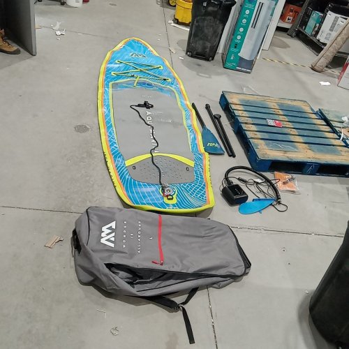 AQUA MARINA REVOLUTION STAND UP INFLATABLE PADDLEBOARD WITH CARRY BAG AND ACCESSORIES - 11FT X 34" X 6" - BLUE (MODEL: BT-26SBT/1989193) image 3
