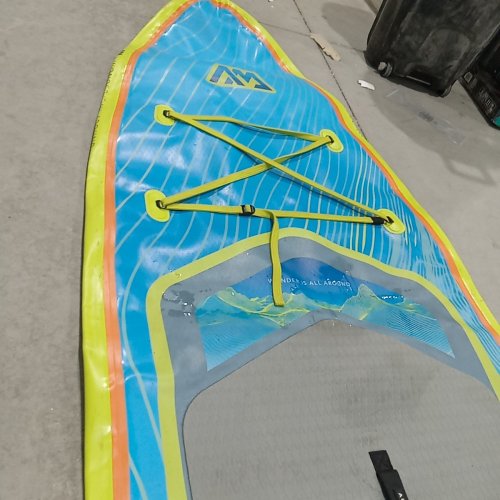 AQUA MARINA REVOLUTION STAND UP INFLATABLE PADDLEBOARD WITH CARRY BAG AND ACCESSORIES - 11FT X 34" X 6" - BLUE (MODEL: BT-26SBT/1989193) image 5