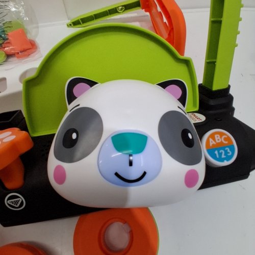 FISHER-PRICE 2-SIDED STEADY SPEED PANDA WALKER INTERACTIVE BABY TOY WITH LIGHT, 100+ SONGS, SOUNDS & PHRASES - MULTI-COLOUR (MODEL: ‎HGM26) image 2