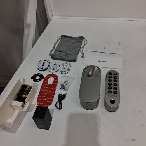 AQARA SMART LOCK U200 KEYLESS ENTRY DOOR LOCK WITH APP CONTROLS, FINGERPRINT READER AND KEYPAD - WORKS WITH AMAZON ALEXA, APPLE HOME, SMARTTHINGS, AND GOOGLE HOME - SILVER image 3