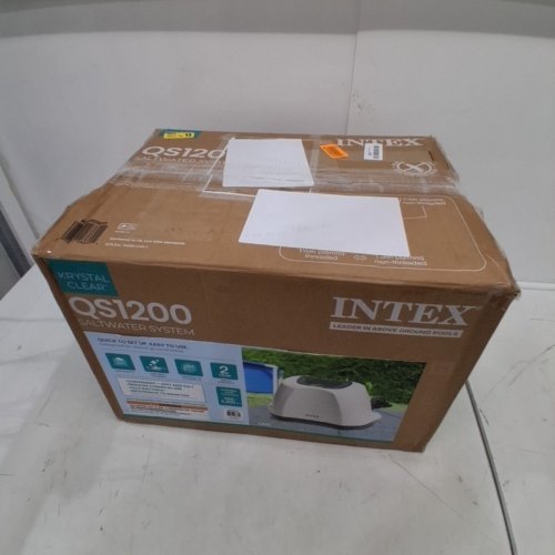 INTEX QS1200 KRYSTAL CLEAR DIGITAL SALTWATER SYSTEM WITH E.C.O. FOR ABOVE GROUND POOLS UP TO 15,000GAL. - 110V-120V- REQUIRES 700-3200GPH FILTER - GREY/WHITE (MODEL: 26669EG/ECO6110) image 5