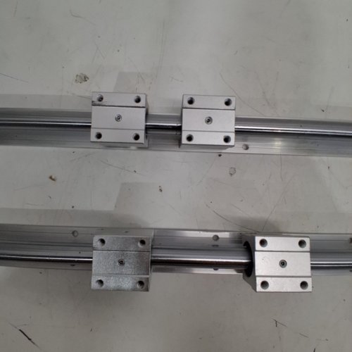 2PC CYLINDRICAL LINEAR GUIDE DRAG RAIL SET - 31.5" - ALUMINUM - (MODEL : SBR20) image 3