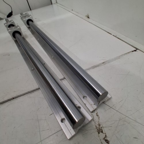 2PC CYLINDRICAL LINEAR GUIDE DRAG RAIL SET - 31.5" - ALUMINUM - (MODEL : SBR20) image 4
