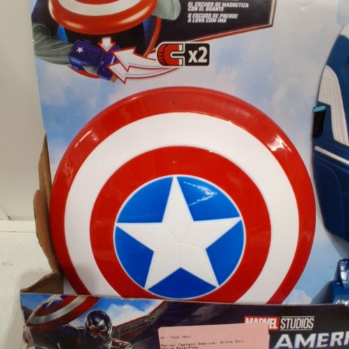 3PC MARVEL CAPTAIN AMERICA BRAVE NEW WORLD MASK & SHIELD SET - RED/BLUE/WHITE image 4