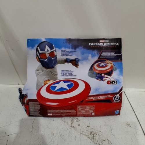 3PC MARVEL CAPTAIN AMERICA BRAVE NEW WORLD MASK & SHIELD SET - RED/BLUE/WHITE image 5