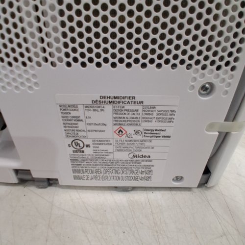 MIDEA CUBE SMART WIFI DEHUMIDIFIER WITH SMART CONTROL - 50 PINT - 4,500 SQ. FT - WHITE (MODEL: MAD50S1QWT-A) image 6