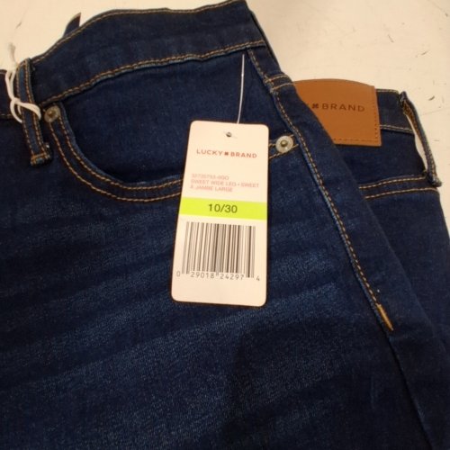 WOMEN'S LUCKY BRAND SWEET WIDE LEG JEANS PANTS - 10W X 30L - BLUE - (STYLE: 32735753-0GO) image 2