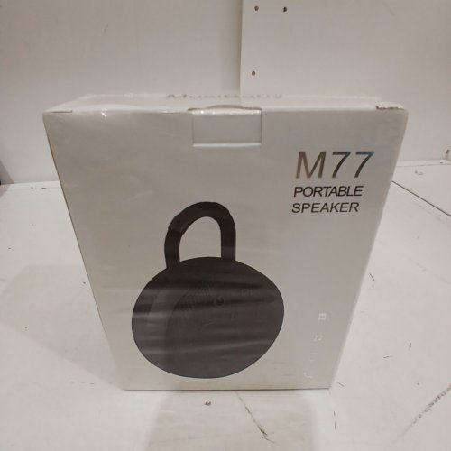 MUSIBABY PORTABLE MINI CLIP-ON SPEAKER, BLUETOOTH 5.3 IP7X WATERPROOF - DEEP BASS, RUBBERIZED HOUSING - BLUE (MODEL: M77) image 3