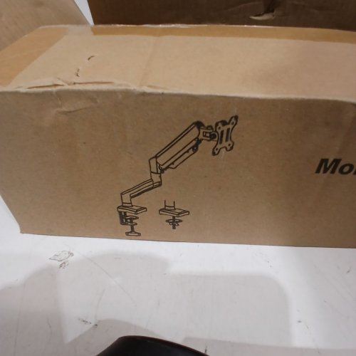 DESK MOUNTED MONITOR MOUNT WITH CLAMP - UP TO 28LBS - BLACK image 4