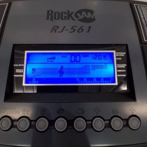 ROCKJAM 61-KEY ELECTRONIC INTERACTIVE TEACHING PIANO KEYBOARD WITH STAND, STOOL & SUSTAIN PEDAL (MODEL: RJ561) image 2