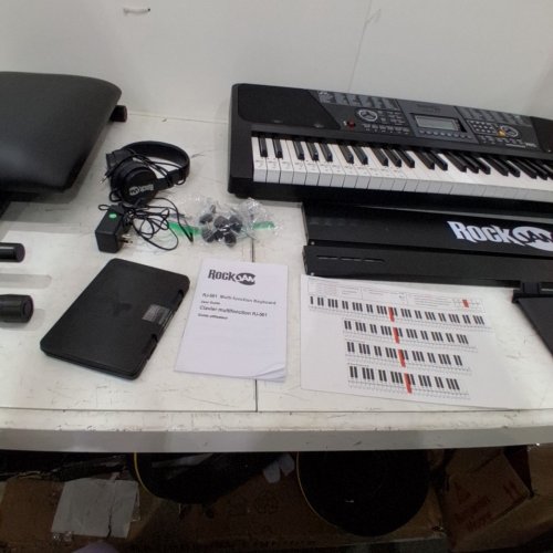 ROCKJAM 61-KEY ELECTRONIC INTERACTIVE TEACHING PIANO KEYBOARD WITH STAND, STOOL & SUSTAIN PEDAL (MODEL: RJ561) image 4