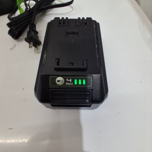 GREENWORKS BATTERY POWERED ELECTRIC BRUSHLESS MOTOR PUSH LAWN MOWER WITH CHARGER - 24V - 13" - GREEN (MODEL: LMG401) image 2