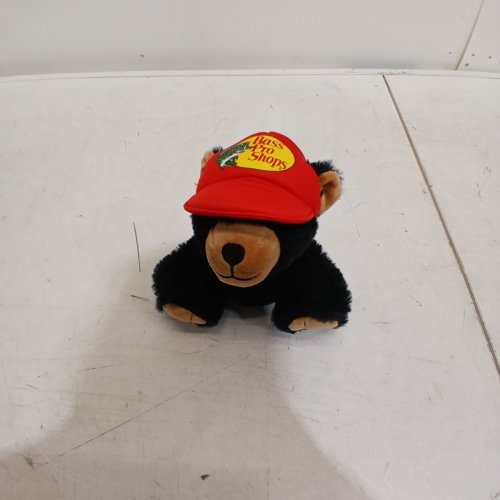 BPS STUFFED PLUSH FISHING BEAR TOY - BLACK/BROWN (ITEM: 21134 BPS) image 2