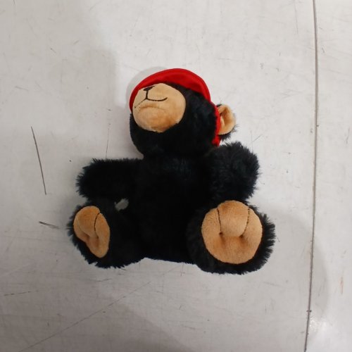 BPS STUFFED PLUSH FISHING BEAR TOY - BLACK/BROWN (ITEM: 21134 BPS) image 3