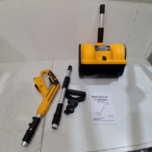 MEKIPOW CORDLESS ELECTRIC SNOW SHOVEL FOR DEWALT 20V BATTERY - *TOOL ONLY* - 12" - YELLOW/BLACK - (MODEL: MKP1005) image 2