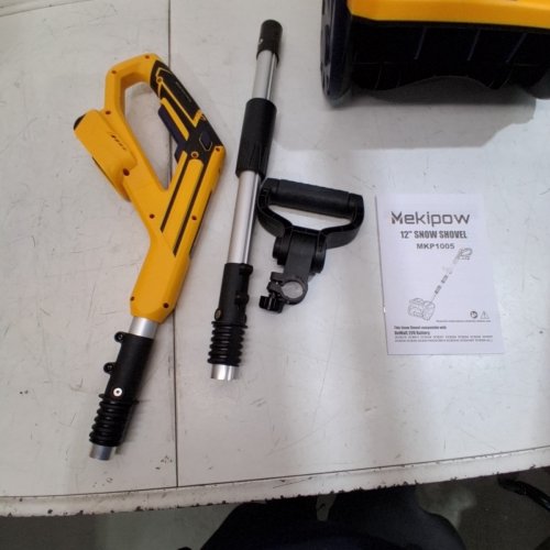 MEKIPOW CORDLESS ELECTRIC SNOW SHOVEL FOR DEWALT 20V BATTERY - *TOOL ONLY* - 12" - YELLOW/BLACK - (MODEL: MKP1005) image 3