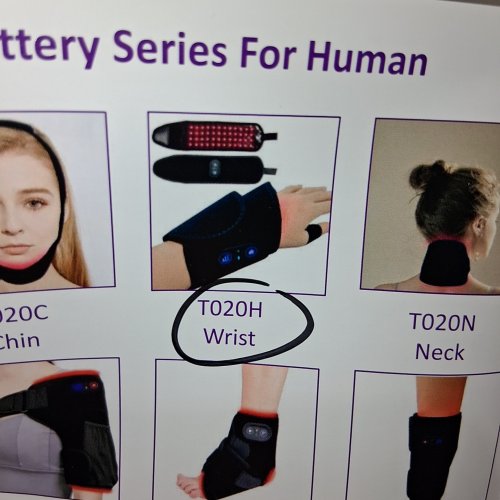 THERAWRAP LED RED LIGHT THREAPY WITH HEAT FOR CARPAL TUNNEL image 3