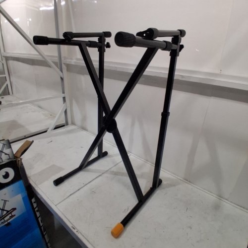 QUIK LOK HEAVY-DUTY DOUBLE-TIER KEYBOARD STAND - BLACK (MODEL: QL742) image 3