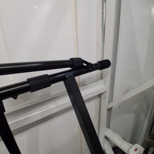 QUIK LOK HEAVY-DUTY DOUBLE-TIER KEYBOARD STAND - BLACK (MODEL: QL742) image 5