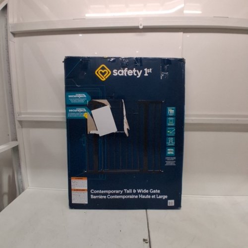 SAFETY 1ST CONTEMPORARY TALL & WIDE GATE WITH SECURETECH - 29"-47" X 36" - BLACK - (MODEL: GA176CBLKF2) image 4