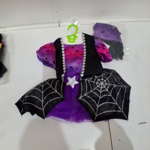 2PC TODDLER LITTLE STAR WITCH COSTUME - 3-4T - BLACK / PURPLE (ITEM: 10342) image 2