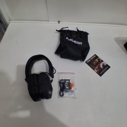 PROHEAR ELECTRONIC SLIM EAR PROTECTION FOR SHOOTING - 29DB SNR NOISE REDUCTION - 5X SOUND AMPLIFICATION - BLACK (EM022) image 3