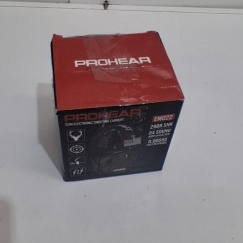 PROHEAR ELECTRONIC SLIM EAR PROTECTION FOR SHOOTING - 29DB SNR NOISE REDUCTION - 5X SOUND AMPLIFICATION - BLACK (EM022) image 6