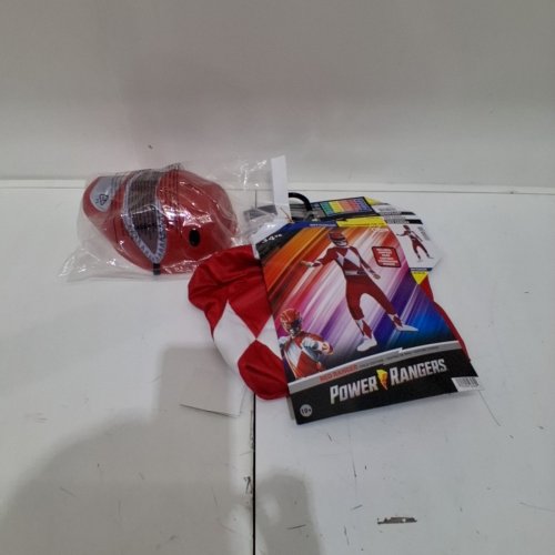 2PC KIDS DISGUISE POWER RANGERS CLASSIC MUSCLE COSTUME WITH MASK - LARGE 10-12 - RED (MODEL: 67405G) image 2