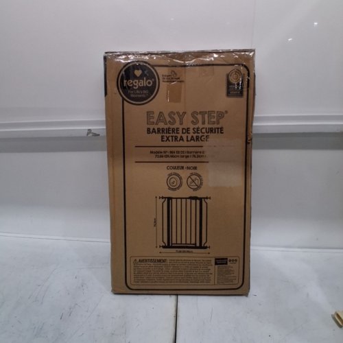 REGALO EASY STEP EXTRA WIDE SAFETY GATE - 29-49" X 30" - BLACK (MODEL: 1164 EB DS) image 4