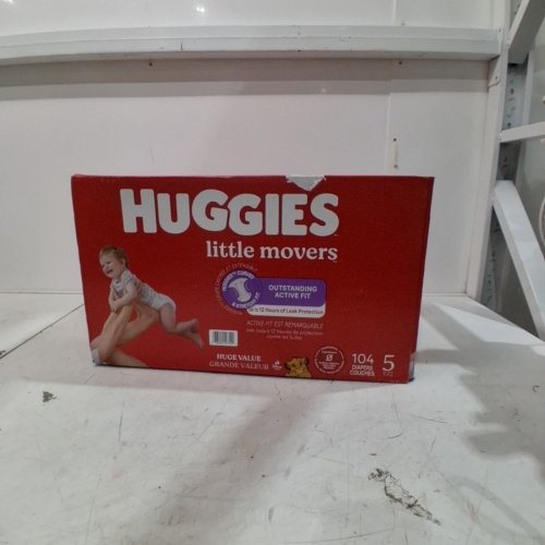 104PK HUGGIES LITTLE MOVERS DISPOSABLE BABY DIAPERS - SIZE 5 - DISNEY THE LION KING image 2