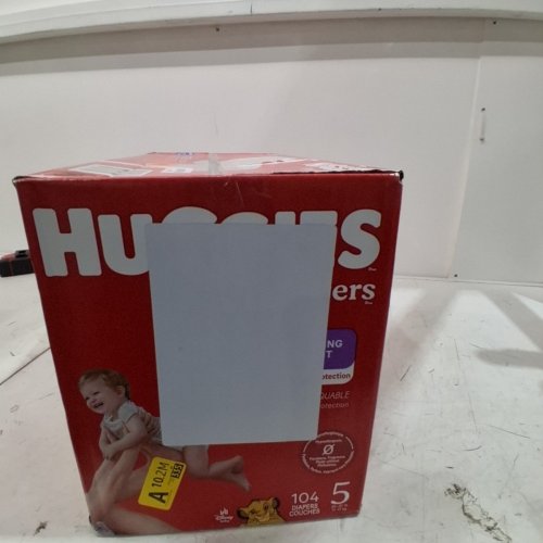 104PK HUGGIES LITTLE MOVERS DISPOSABLE BABY DIAPERS - SIZE 5 - DISNEY THE LION KING image 3