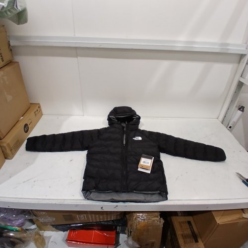 KIDS THE NORTH FACE REVERSIBLE PERRITO JACKET - S (7/8) - TNF BLACK / SMOKE image 2