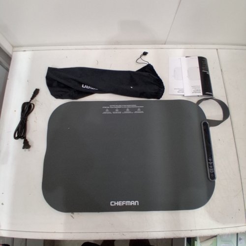 CHEFMAN ROLL N' GO ELECTRIC WARMING SILICONE MAT - 24" X 16" - GREY (MODEL: RJ22-S-GREY-CA) image 4