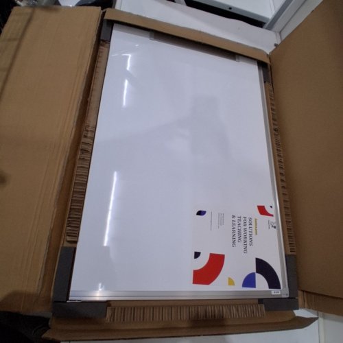 MAXTEK ALUMINIUM FRAME FOLDABLE MAGNETIC WHITE BOARD FOR WALL - 24" X 36" X 24" - WHITE (MODEL:‎PJ-90120-86) image 2