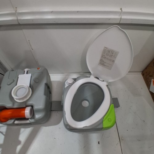 KOHREE PORTABLE CAMPING TOILET WITH DETACHABLE WASTE TANK - 5.8 GAL - GREY image 3