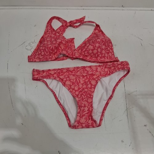 WOMEN'S FLORAL BIKINI SWIMSUIT - EXTRA LARGE - PINK image 2