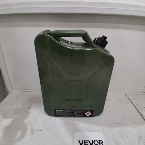 VEVOR HEAT RESISTANT RUSTPROOF STEEL FUEL JERRY CAN WITH FLEXIBLE SPOUT - 20L - GREEN (MODEL-YOILP3001-20L) image 5