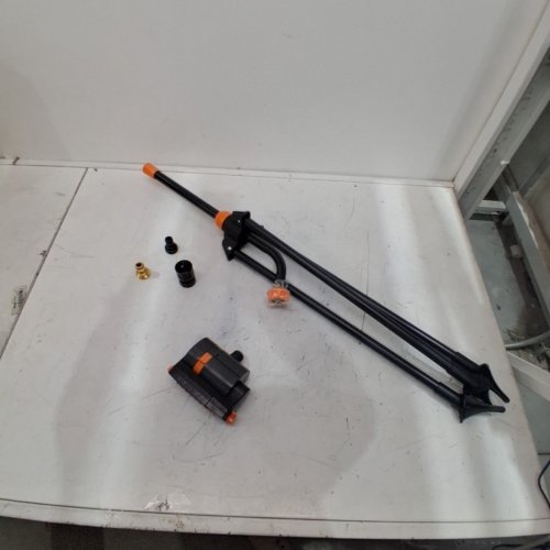 DIIVOO GARDEN SPRINKLER WITH TRIPOD BASE - 26" - 38" - BLACK/ORANGE (MODEL: 7080-1) image 2