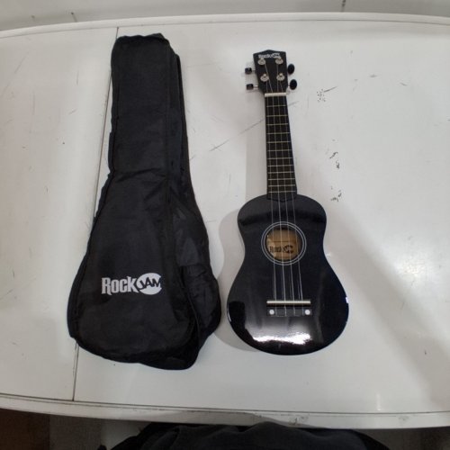 ROCKJAM SOPRANO UKULELE FOR LEARNERS WITH CARRY BAG - 21" - BLACK (MODEL: UK-222-BK) image 2