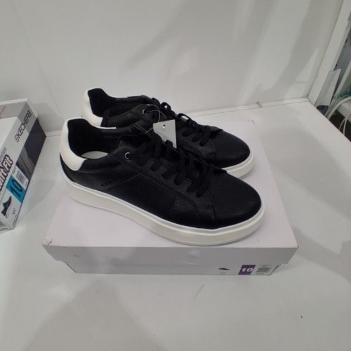 MEN'S ALDO COURT SHOE SNEAKER - SIZE 10 - BLACK/WHITE - (STYLE : 3322510) image 2