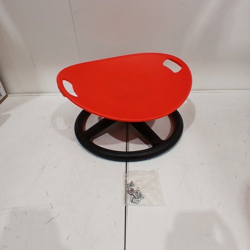 BALANCE SPINNING SWIVEL SENSORY CHAIR - SPINNING SENSORY CHAIR FOR FOCUS, COORDINATION, BALANCE - AUTISM SENSORY SWIVEL CHAIR - RED/BLACK image 2