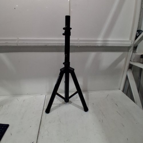 2PK VONDYNOTE ADJUSTABLE TRIPOD SPEAKER STANDS - 33.5" - 53.5" - BLACK - (MODEL:800.136 X2) image 2